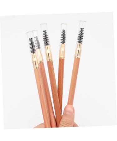 PLAFOPE 2pcs Double Ended Eyebrow Pencil with Brush Makeup Eyebrow Tool Women Makeup Pencils Eyeliner Wood - Buy Online on GoSupps.com
