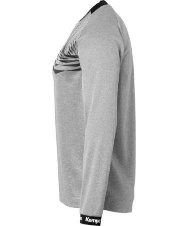 Kempa Men's Boys' Long-Sleeved Sports Jumper - Dark Grey Melange/Anthra | International Shipping Available - Buy Online on GoSupps.com