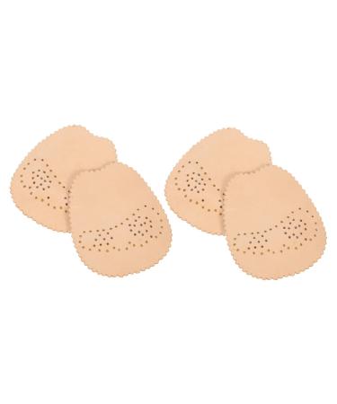 FOMIYES 2 Pairs Forefoot Half Size Pad High Heel Insoles Shoe Cushion for Heels High Heel Inserts Cushion Ball of Foot Pad Shoes Pads Honeycomb Foot Pads Cushions of Foot Cushion Leather