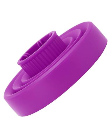 Collapsible Silicone Hair Dryer Diffuser for Portable Travel | Purple Universal Diffuser for Hair Blow Dryer - Buy Online on GoSupps.com