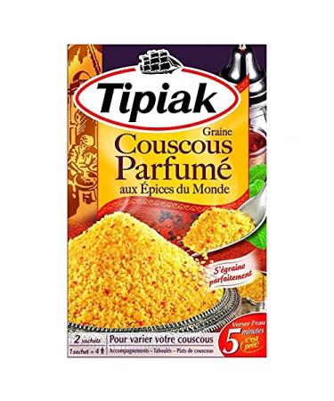 Tipiak Graine Couscous Parfum aux pices du Monde par 2 Sachets 510g (lot de