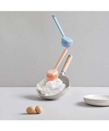 SZHO Long Handle Cleaning Hanging Household Pot Brush for Pans Pots Kitchen Stoves Kitchen Utensils Cleaning Ideal for Clean White - Buy Online on GoSupps.com