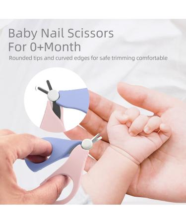Baby Nail Clippers Set with Cute Case - Infant Manicure Pedicure Kit for Newborn - Purple Box - Buy Online on GoSupps.com