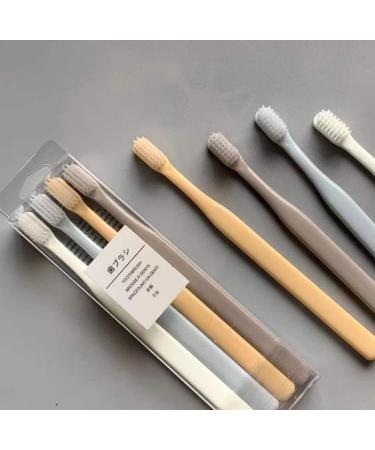 Exquisite Japanese Style Toothbrushes - Elevate Your Oral Care with Blue Orange Gray & White Options | International Shipping - Buy Online on GoSupps.com