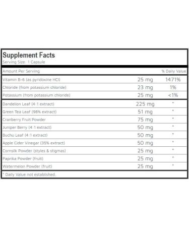 Natural Complex - WATER AWAY | Herbal Diuretic Supplement for Fluid Balance & Management - 60 Caps - Buy Online on GoSupps.com
