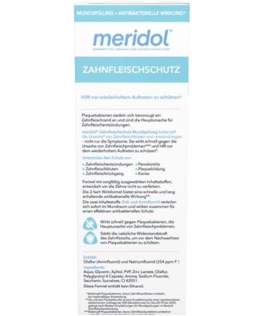 Meridol Mouthwash 400ml - Antibacterial Formula for Healthy Teeth & Gums Alcohol-Free (Pack of 4) - International Shipping - Buy Online on GoSupps.com