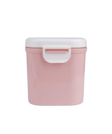 Milk Powder Dispenser for Baby Portable Formula Powder Box No Spill Milk Powder Container with Spoon for Food Snacks Fruit for Travel Bedroom Outdoor 800ML Pink