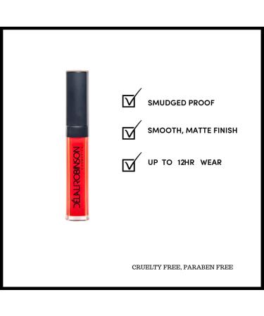 Robinson Cosmetics Color Me Bad Matte Liquid Lipstick - 0.27 Fl. Oz | Kiss-Proof & Long Lasting | Cruelty-Free | Hot & Spicy Shade | Perfect Mother's Day/Girlfriend Gift - Buy Online on GoSupps.com