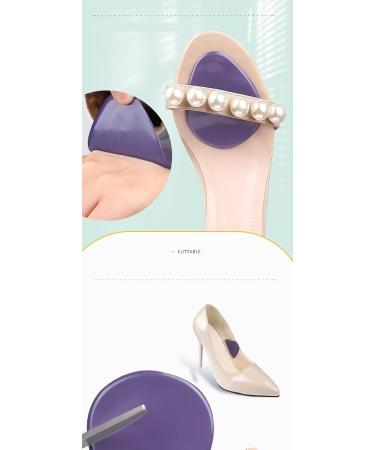 High Heel Cushion Pads - Gel Soft Ball of Foot Inserts | Anti-Slip Metatarsal Inserts for Pain Relief - 5 Pairs - White - Buy Online on GoSupps.com