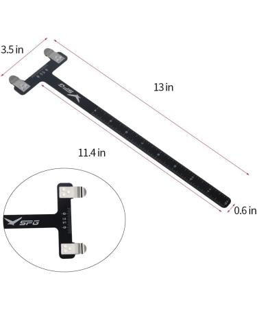 SOPOGER Archery Bow Square Ruler for Recurve and Compound Bows | Bowstring Measurement Tool - Buy Online on GoSupps.com
