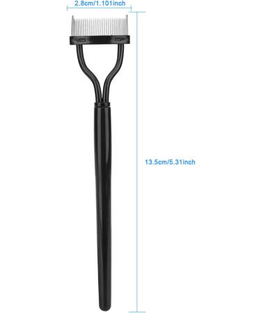Fine Tooth Steel Needle Eyebrow Brush and Eyelash Separator Brow Groomers & Lash Combs Makeup Cosmetic Beauty Tool for Women and Girls - Buy Online on GoSupps.com