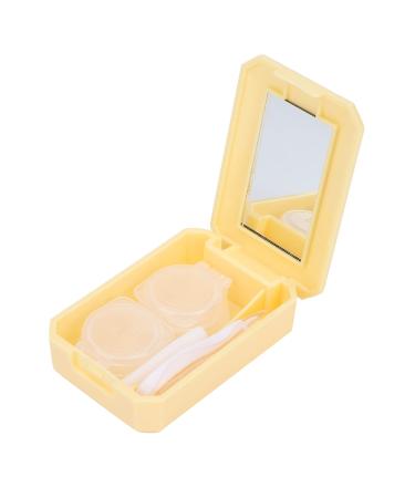 Verdant touch contact lensing container contact lens box kit applicator stick tweezers portable case holder (yellow) 3# multi -colored 60_x_180_cm