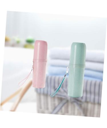 Zerodeko Toothbrush Case Holder Set - 4 Pcs Wheat Travel Toothbrush Carrier & Cover - Ideal for International Shipping - Buy Online on GoSupps.com