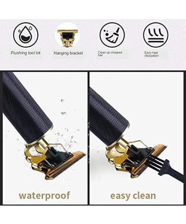 URBANWAZE Professional Hair Clippers Beard Trimmer for Men T Blade Hair Cutting Kit Cordless Rechargeable for Barbers and Home Bald-Headed Shaver Gifts for Men Haircut Set Waterproof Electric Razor - Buy Online on GoSupps.com