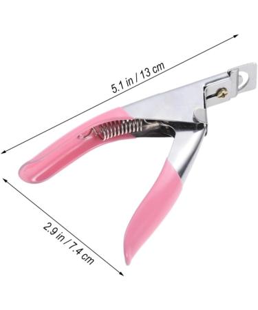 Stainless Steel Scissors Manicure Tools Professional Acrylic Nail Tools Nail Trimmer Fake Nail False Nails Nail for Acrylic Nails Nail File French Nail Clippers u-Cut medium Rosy - Buy Online on GoSupps.com
