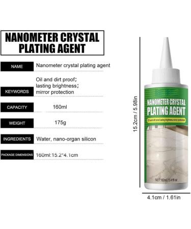 Nano Crystal Coating Agent for Tile & Furniture Marble Nano Crystal Plating Agent Stone Crystal Plating Agent Coating of Stone Nanocrystals Marble Stain Remover universal stone cleaner (2PC 160ML) 2PC 160ML - Buy Online on GoSupps.com