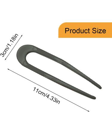 CPJ 6 Pieces U Shaped Hair Pins Hair Sticks French Hair Pin French Pin Hair Fork Hair Pins for Buns for Women Girls Hairstyle Accessories 6 Colours - Buy Online on GoSupps.com