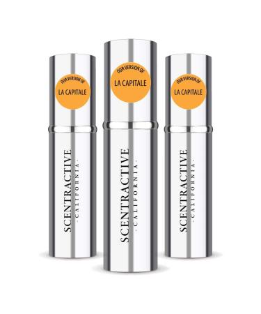 CA Perfume Impression of La Capitale For Women & Men Replica Version Fragrance Dupes Concentrated Long Lasting Eau de Parfum Spray Refillable Atomizer Bottle 0.17 Fl Oz/5ml-X3 XRJF LA CAPITALE IMPRESSION 0.51 Fl Oz (Pack of 1)