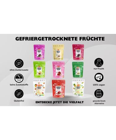  POL'S POL s Freeze Fresh Freeze-Dried Fruits Healthy Quality Snacks Made with Fruit Candy & Sugar Free Toppings for Porridge & Cereal Vegan Gluten Free 9 Pack Fruit Chips - Buy Online on GoSupps.com