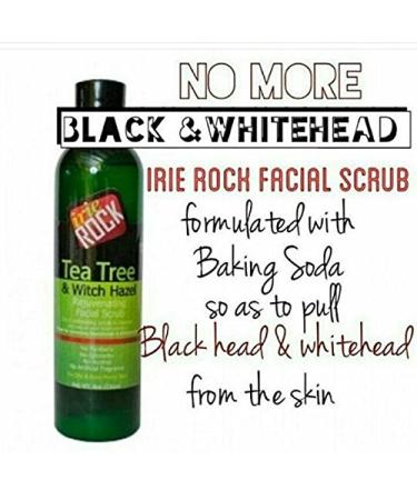 Tea Tree & Witch Hazel 2 in 1 Facial Scrub - Blackhead & Whitehead Remover with Baking Soda - 8oz for Clear Skin - Buy Online on GoSupps.com