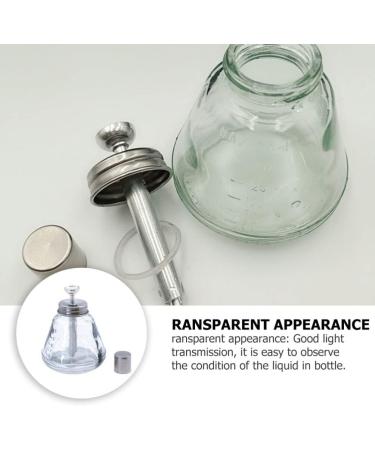 iplusmile 180ML Push Down Pump Dispenser Glass Bottle Lockable Pump Dispenser Bottle Push Down Manicure for Nail Polish Makeup Remover - Buy Online on GoSupps.com