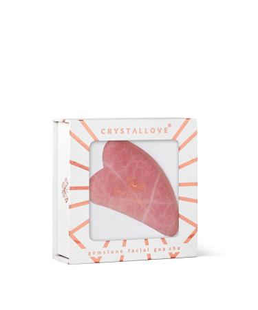 CRYSTALOVE 3D Gua Sha - Rose Quartz Facial Massage Plate for Radiant Skin | International Shipping - Buy Online on GoSupps.com