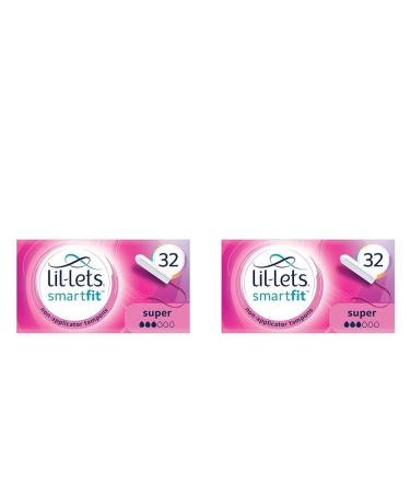 Lil-Lets Smartfit Tampons 32 Each (Pack of 2) Size Super 32 Count (Pack of 2)