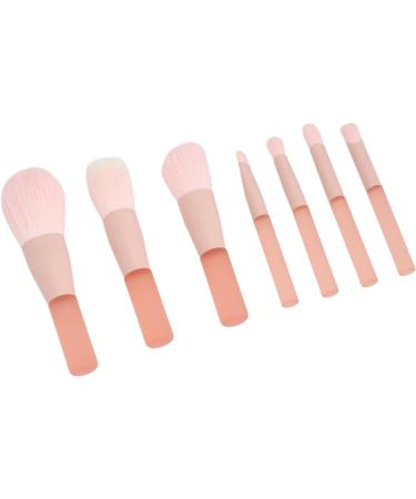 Travel Makeup Brush Set Mini Travel Makeup Brush Set Fluffy Brushes 7 Pieces Portable Resin Handle Compact Size with Storage Bag for Sensitive Skin for Outing - Buy Online on GoSupps.com