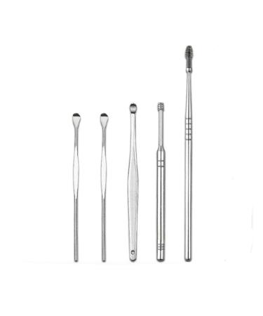 Ear Wax Pickers Stainless Steel Spiral Earpick Remover Curette Ear Pick Cleaner Ear Spoon Ear Cleaning Tools