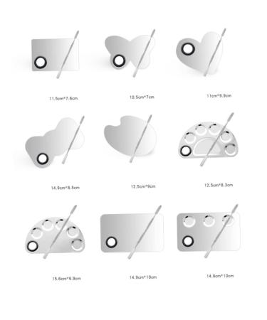 3 Sets Stainless Steel Makeup Palette Kit - Nail Art & Cosmetic Mixing Tool | Buy Now - Buy Online on GoSupps.com