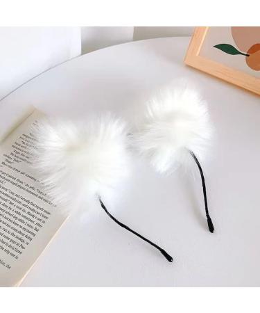 LEEMASING Cat Ear Headband Faux Fur Hair Hoop with LED Light Colourful (Women Girls) - Buy Online on GoSupps.com