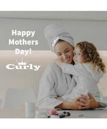 Curly Cotton Hair Towel (Grey) - Soft & Absorbent Queen Size - Buy Online on GoSupps.com