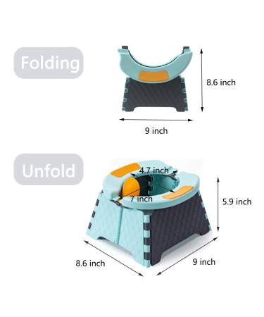 Portable Potty Training Seat for Toddlers | Collapsible Kids Travel Potty - Indoor & Outdoor Baby Seat (Blue) - Buy Online on GoSupps.com