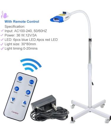 3 Mode LED Teeth Whitening Lamp - Professional Dental Bleaching Light with Disposable Bibs & Accessories for Optimal Whitening Results - Buy Online on GoSupps.com