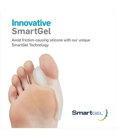 NatraCure Gel Big Toe Bunion Guards & Toe Spreaders - Pain Relief for Crooked, Overlapping Toes - Protector & Corrector Set for Pressure & Alignment - 2 Pack - Buy Online on GoSupps.com