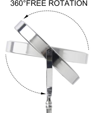 NAYSAYE 8 Inch Magnifying Makeup Mirror | Double Sided Swivel with 1X 5X Magnification | Portable Travel Vanity Mirror - Buy Online on GoSupps.com