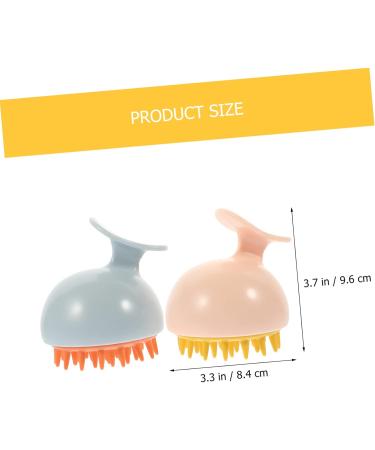 Tovinanna 8 StK Silicone Shampoo Massage Brush | Professional Scalp Peeling Brush | Abrasion-Resistant Massage Accessory for Healthy Scalp - Buy Online on GoSupps.com