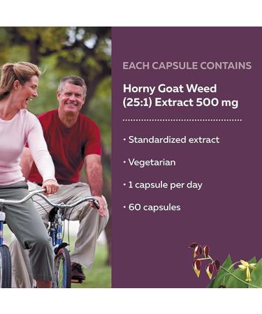 Nature s Way Horny Goat Weed Aphrodisiac with Horny Goat Weed Non-GMO - 60 Vegetarian Capsules - Buy Online on GoSupps.com