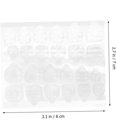  Mikinona Mikinona 20 Sheets of Glue Stickers for Double Sided Transparent Adhesive for False Glue Gel and Practical - Buy Online on GoSupps.com
