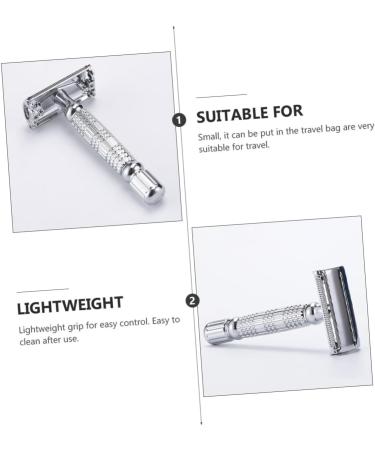 Beavorty Manual Double-Sided Razor - Chrome-Plated Alloy Handle for a Superior Shave | International Shipping Available - Buy Online on GoSupps.com