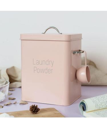 Vklopdsh Beautiful Powder Coating Metal Washing Powder Box Storage with Scoop (Green S) - Buy Online on GoSupps.com