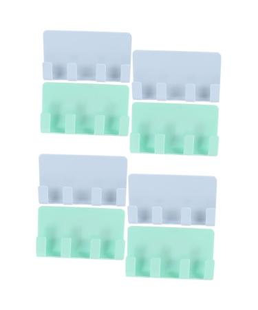 Hemoblo 8 pieces bedroom holder shaving organizer bracket for razor holder hook smartphone mobile hook charger kitchen plastic cell-free wall cuts 12x7x1.3cmx2pcs such as shown