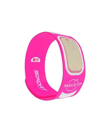 PARA'KITO Mosquito Insect & Bug Repellent Wristband - Waterproof, Outdoor Pest Repeller Bracelet w/Natural Essential Oils - Sport Edition (Fuschia) Fuchsia