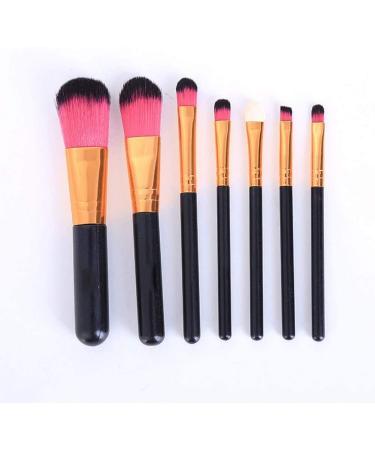 Wlyx Portable Mini Make-Up Brush Kit | Multi-Function Face Brushes for Blending & Blush | Professional Cosmetics with Black Handle - Buy Online on GoSupps.com