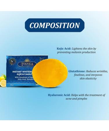  MACARIA Ivanka Instant Whitening Soap Glutathione Soap - Buy Online on GoSupps.com