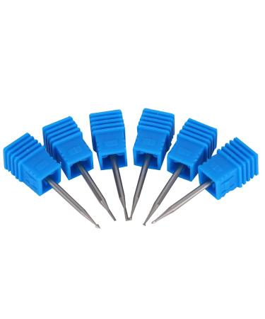 6pcs Tungsten Steel Electric Nail Art Drill Heads | Manicure Grinding Tools - 1.4mm - Buy Online on GoSupps.com