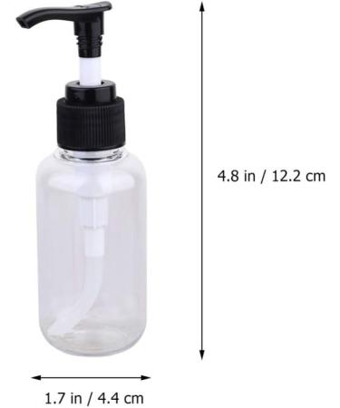 Lurrose 6Pcs 100ml Empty Plastic Pump Bottles Practical Pump Bottle Refillable Containers for Emulsion Shampoo or Body Wash (Transparent) - Buy Online on GoSupps.com