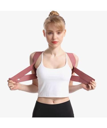 Posture Corrector for Women Gathered Chest Support Back Brace Breathable Adjustable Back Shoulder Straightener Elastic Band (Color : Size : Medium) (Medium) (Large) - Buy Online on GoSupps.com