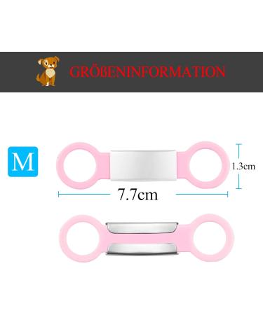 Personalized Pet ID Tags - 2 Silicone Dog ID Brands with Engraving for Dogs & Cats - Rosa M - Buy Online on GoSupps.com
