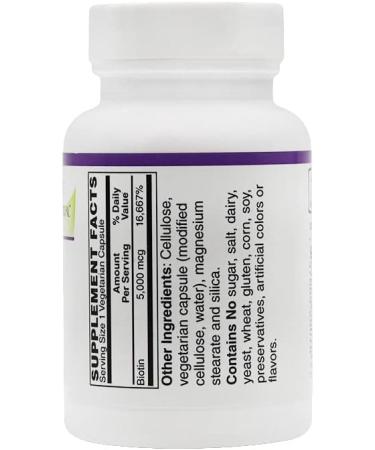 BariatricPal Biotin 5,000 mcg Easy Swallow Capsules (60ct Bottle) 60 Count (Pack of 1) - Buy Online on GoSupps.com